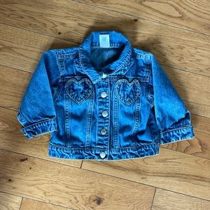 Old navy heart Jean jacket 6-12 months